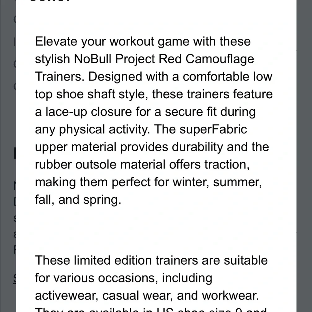 NOBULL Men's Red Athletic Shoes Sz 6 - Picture 2 of 10